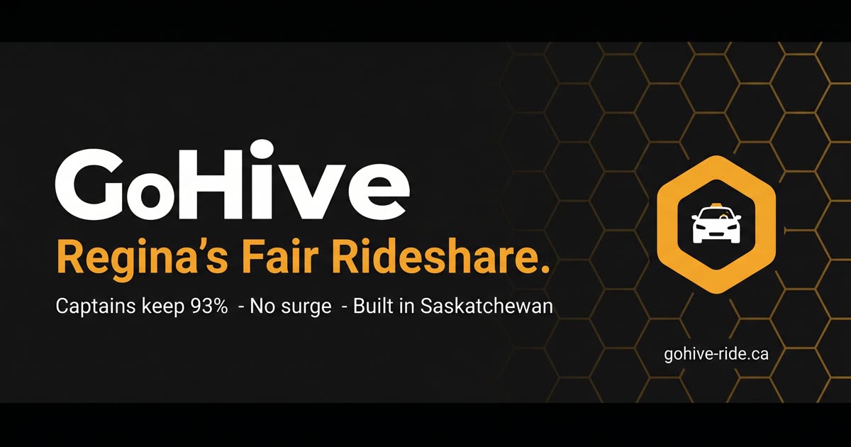 Regina Fair Rides GoHive Rideshare β Regina's Fair Rideshare. Captains Keep 100%.